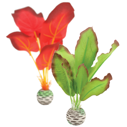 biOrb Silk Plant Set zelená a rudá 20 cm